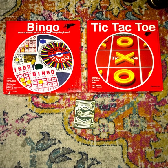 Retro games lot: tic-tax-toe, bingo, & cards - Picture 4 of 6
